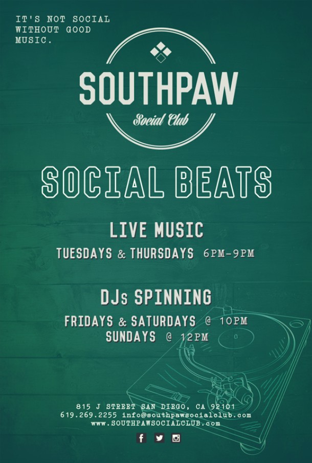 MVR Now Presenting Live Music @ Southpaw Social Club