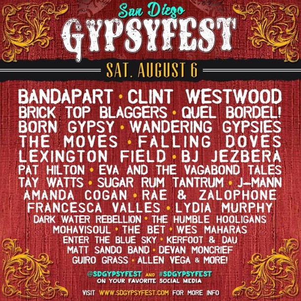 SD GypsyFest Lineups Announced!